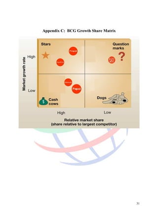 Appendix C: BCG Growth Share Matrix




                                      31
 
