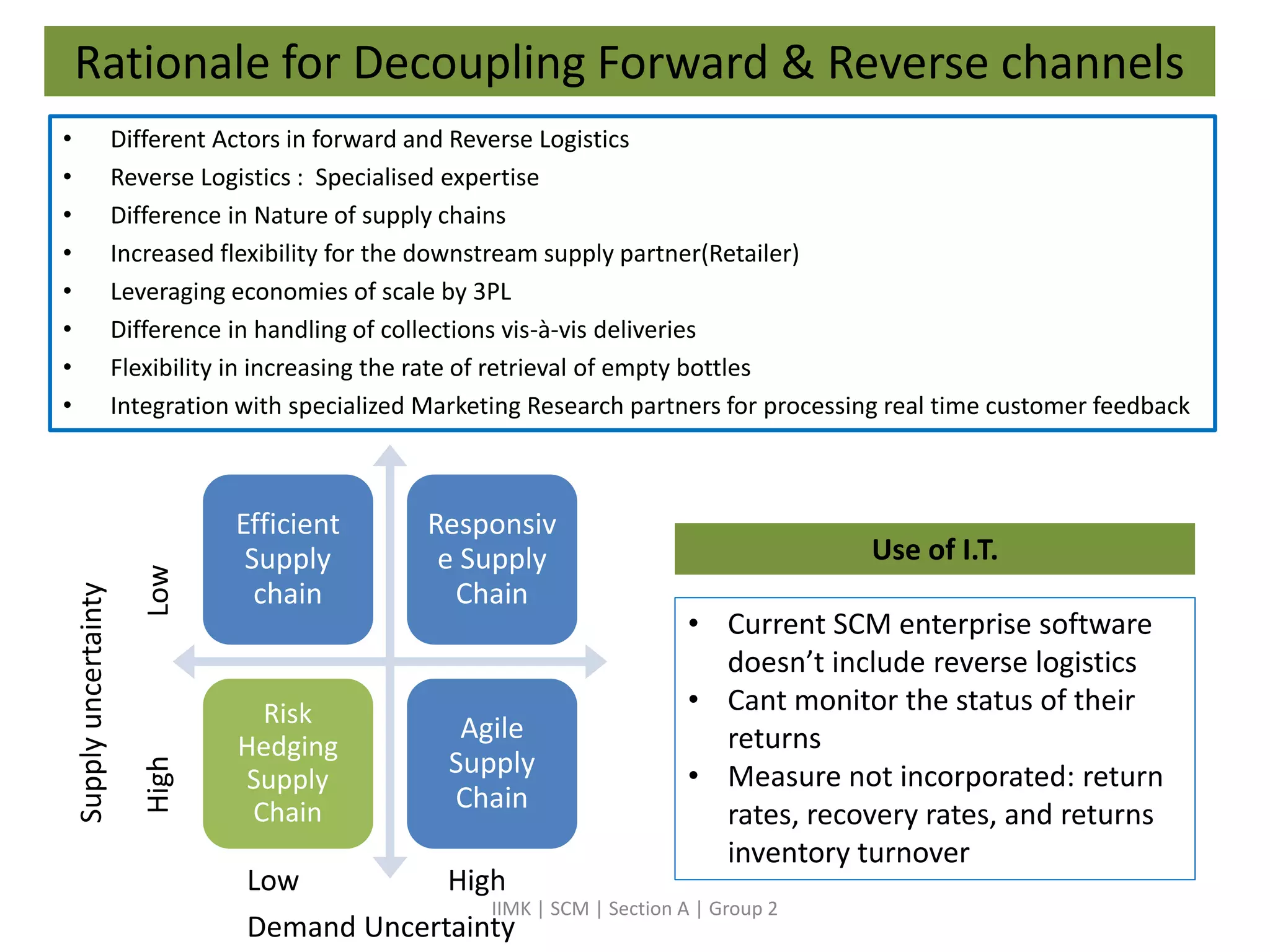 Pepsi reverse logistics | PPTX