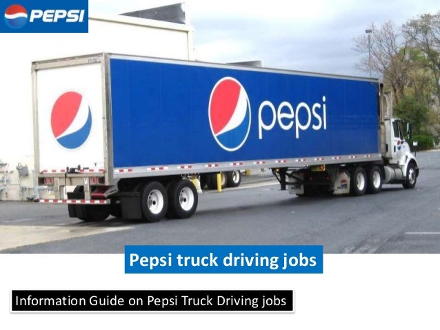 Pepsi truck driving jobs