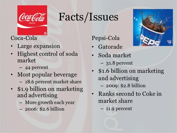 coca cola vs pepsi sales