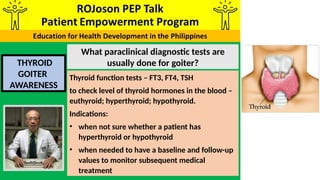 ROJoson PEP Talk: Thyroid Goiter Awareness 2026 | PPTX