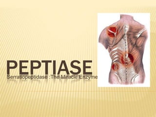 PEPTIASESerratiopeptidase :The Miracle Enzyme
 