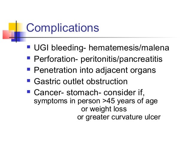 Peptic ulcer disease