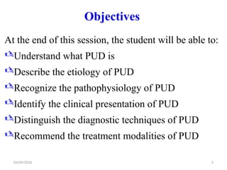 Pud Treatment Algorithm Peptic Ulcer Disease (PUD) Triple therapy -.pptx