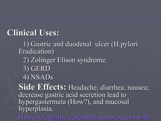 Peptic ulcer drugs_(third_year) | PPTX