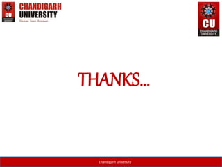 THANKS…
chandigarh university
 