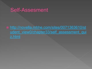  http://novella.mhhe.com/sites/0071363610/st
udent_view0/chapter33/self_assessment_qui
z.html
 