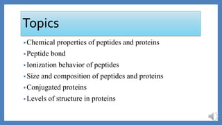 Peptide Description.pdf Peptides and proteins | PDF