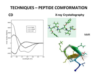 TECHNIQUES – PEPTIDE COMFORMATION CD X-ray Crystallography NMR 