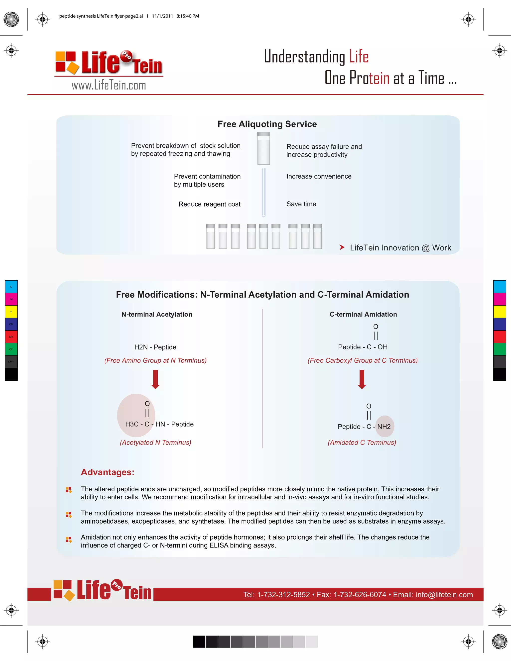 Peptide synthesis Service - LifeTein | PDF | Biological Sciences | Science