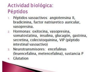 Peptidos con actividad_biologia_listado