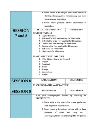 Module Guided Exercises K TO 12 GRADE 7 LEARNING MODULE IN PHYSICAL EDUCATION (Q1-Q2) | PDF