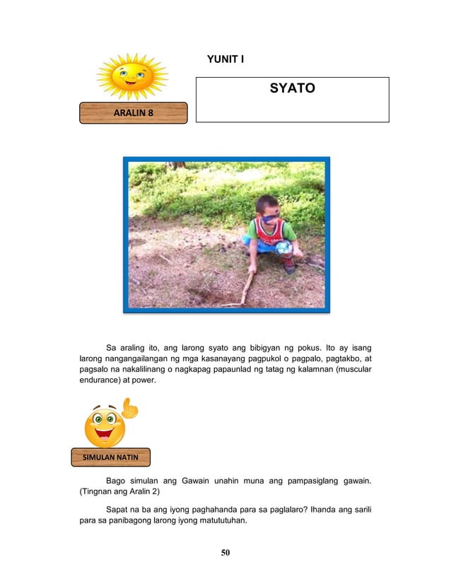 K TO 12 GRADE 5 LEARNER’S MATERIAL IN PE (Q1Q4)