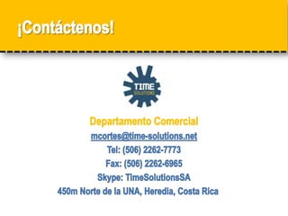 Relojes marcadoresTerminales que funcionan con: