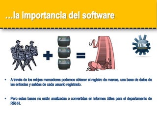 Herramientas flexibles para la administración de múltiples necesidades de recursos humanos y un marco para el procesamiento de nóminas complejos..En su empresa……para supervisar la efectividad del tiempo de trabajo de sus empleados.