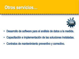 …es rentable y de fácil usoPequeñas y Medianas EmpresaCon una gama completa de soluciones de captura de datos para tiempo y asistencia, coste de trabajo y control de acceso, que están específicamente diseñados para las pequeñas y medianas empresas.Mejora el procesamiento de nóminasDa precisión en el seguimiento de los costos de los proyectos.Mayor seguridad en la organización
