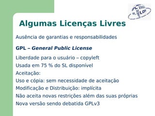 Software Aberto ou Livre? Software Livre –  Free Software 