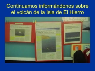 Continuamos informándonos sobre el volcán de la Isla de El Hierro 