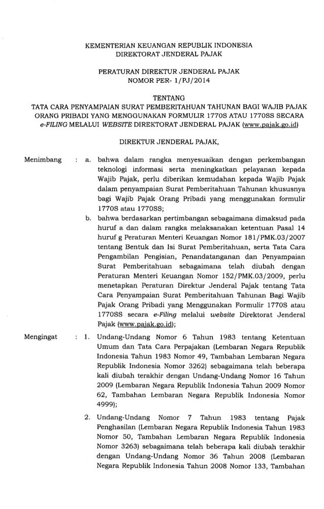 Formulir Permohonan E Fin Untuk E Filing