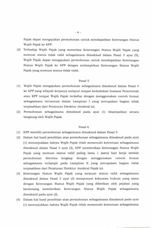 Format Surat Kuasa Khusus Wajib Pajak Word - SuratMenyurat.net