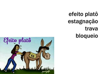 efeito platô
estagnação
trava
bloqueio
 