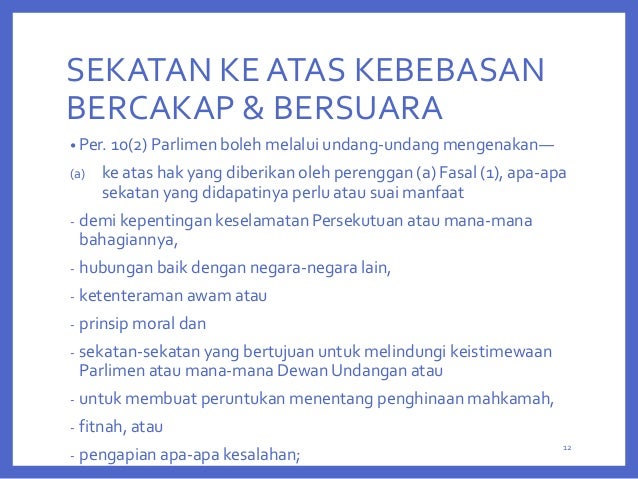 Kebebasan Bersuara Berhimpun Dan Berpersatuan