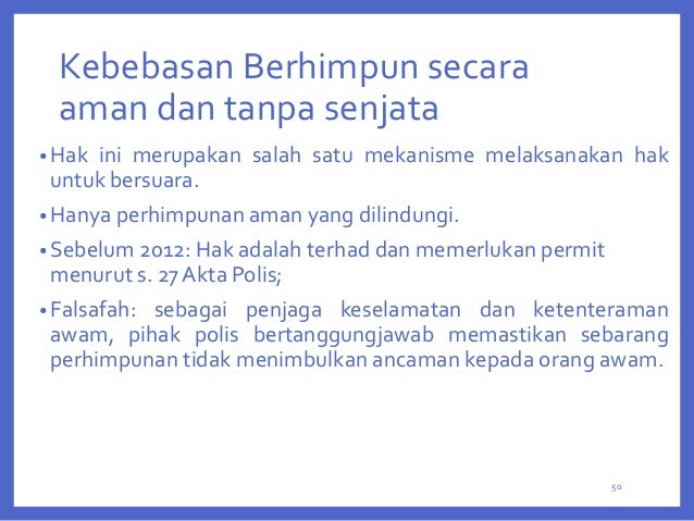 Kebebasan Bersuara Berhimpun Dan Berpersatuan