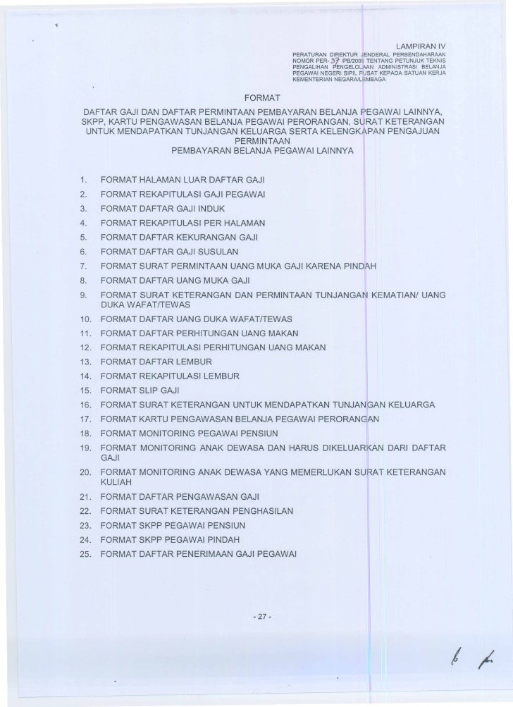 Contoh Format Skpp Pegawai Pensiun Naik Kelas