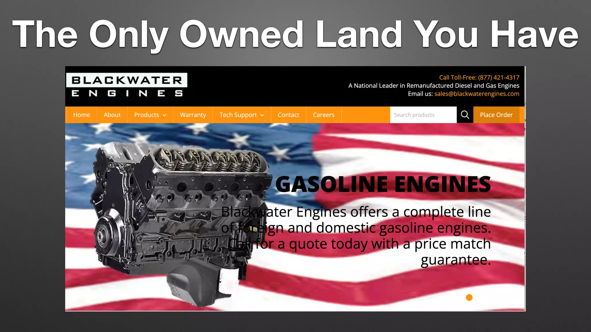 The Only Owned Land You Have
 