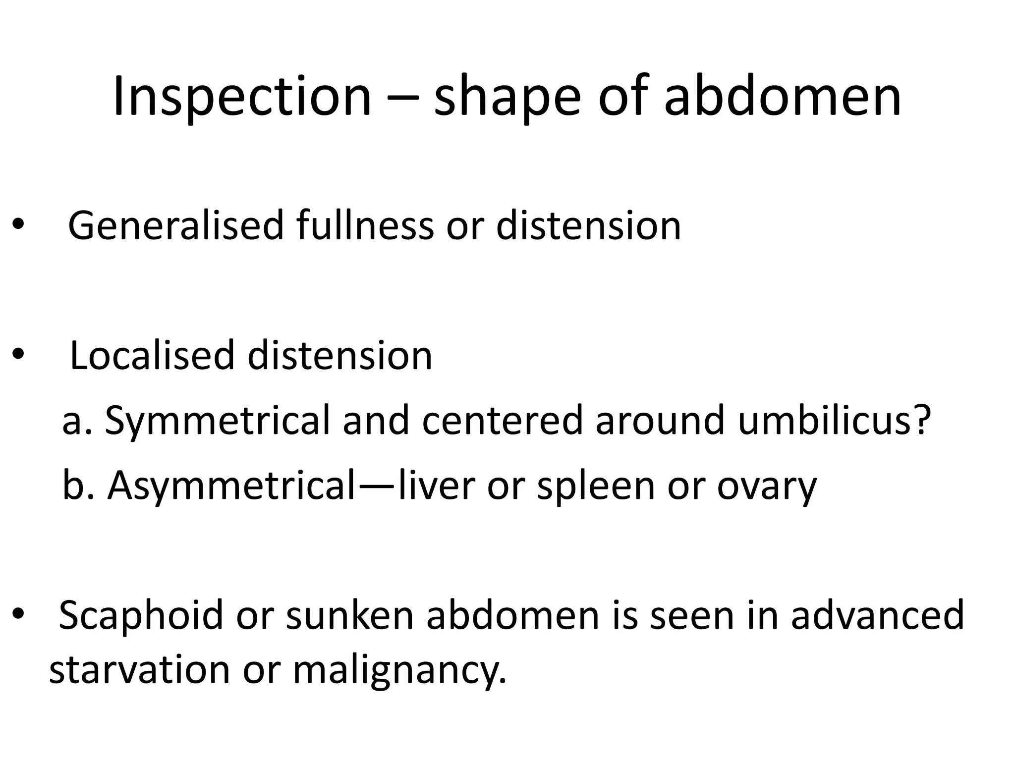 Per abdomen examination - Clinical Methods - Abdomen | PPTX
