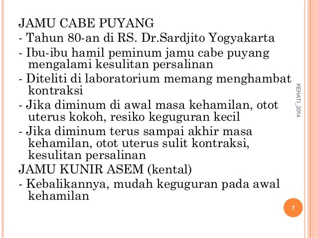 Pelatihan Peracikan Jamu