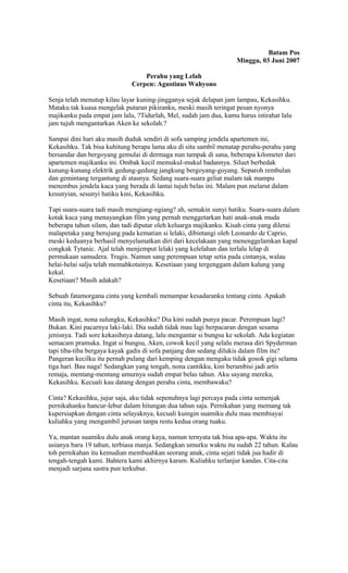 Perahu yang lelah (agustinus wahyono) | PDF