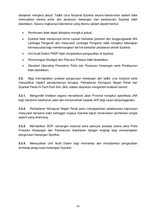 Perak Laporan Ketua Audit Negara Tahun 2012 Siri 3