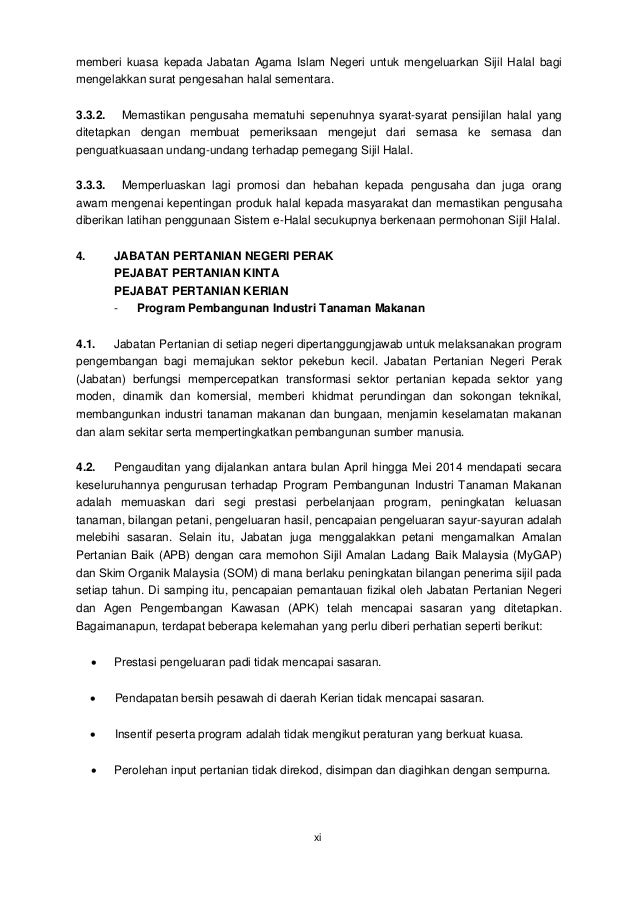 Laporan Ketua Audit Negara Tahun 2013 Siri 3 Perak