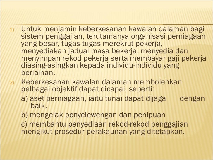 Pendapatan Berkanun Penggajian Meaning / Jumlah akhir masukkan dalam