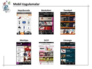 Mobil Uygulamalar
Hepsiburada

Markafoni

Trendyol

Morhipo

1V1Y

Limango

 