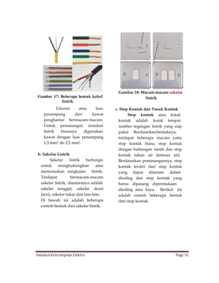 Handout Keterampilan Elektro Page 16
Gambar 17: Beberapa bentuk
 