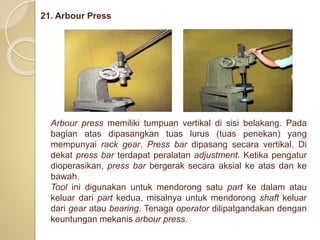 Peralatan kerja bangku | PPTX
