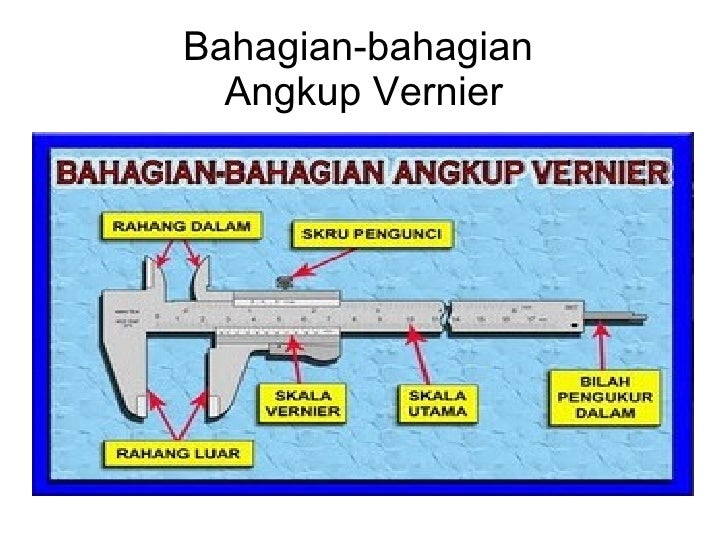 Fungsi Bahagian Angkup Vernier