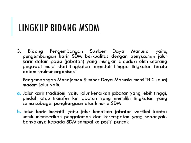 Peran Manajemen Sdm Dalam Organisasi Ppt