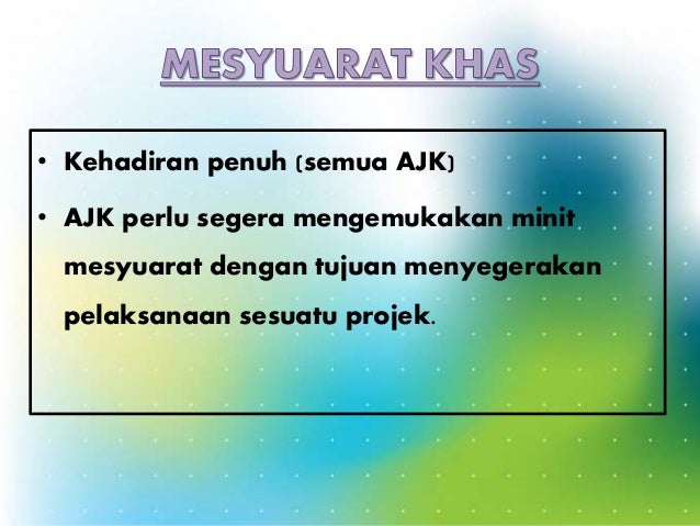 Peranan dan tanggungjawab ahli jawatankuasa mesyuarat