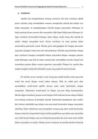 Peranan dan tanggungjawab sekolah terhadap masyarakat | PDF