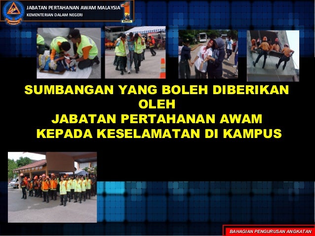 jabatan pertahanan awam di bawah kementerian
