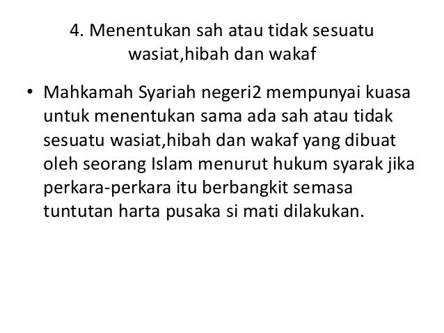 Kuasa Mahkamah Syariah Dalam Pentadbiran Harta Pusaka