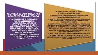 Peranan majlis raja raja