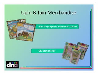 Upin & Ipin Merchandise
Mini Encyclopedia Indonesian Culture

U&I Stationeries

 