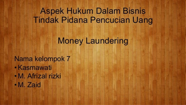 Pencucian Uang Money Laundering