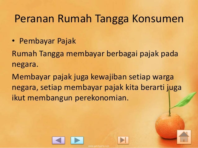 Peranan rumah tangga konsumen dan perusahaan Peranan rumah tangga konsumen dan perusahaan