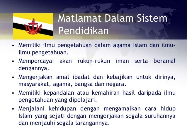 Peranan sistem pendidikan di negara brunei darussalam