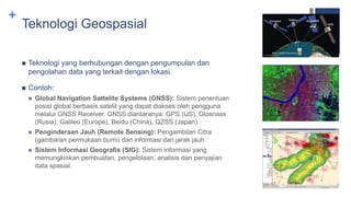 Peranan teknologi geospasial dalam inventarisasi dan pengelolaan sumberdaya wilayah